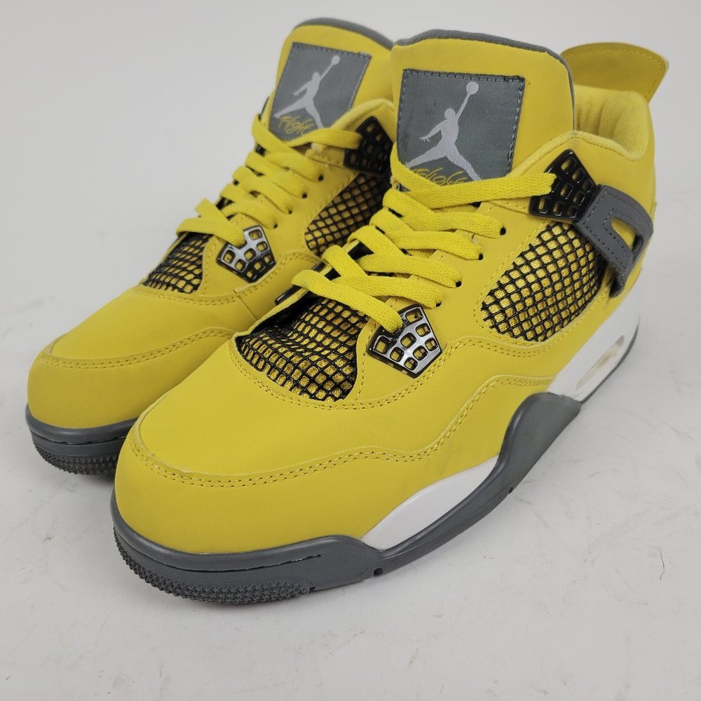 Nike Air Jordan 4 Retro Lightning 2016 136013-990 Size 10 Yellow - Barely Worn